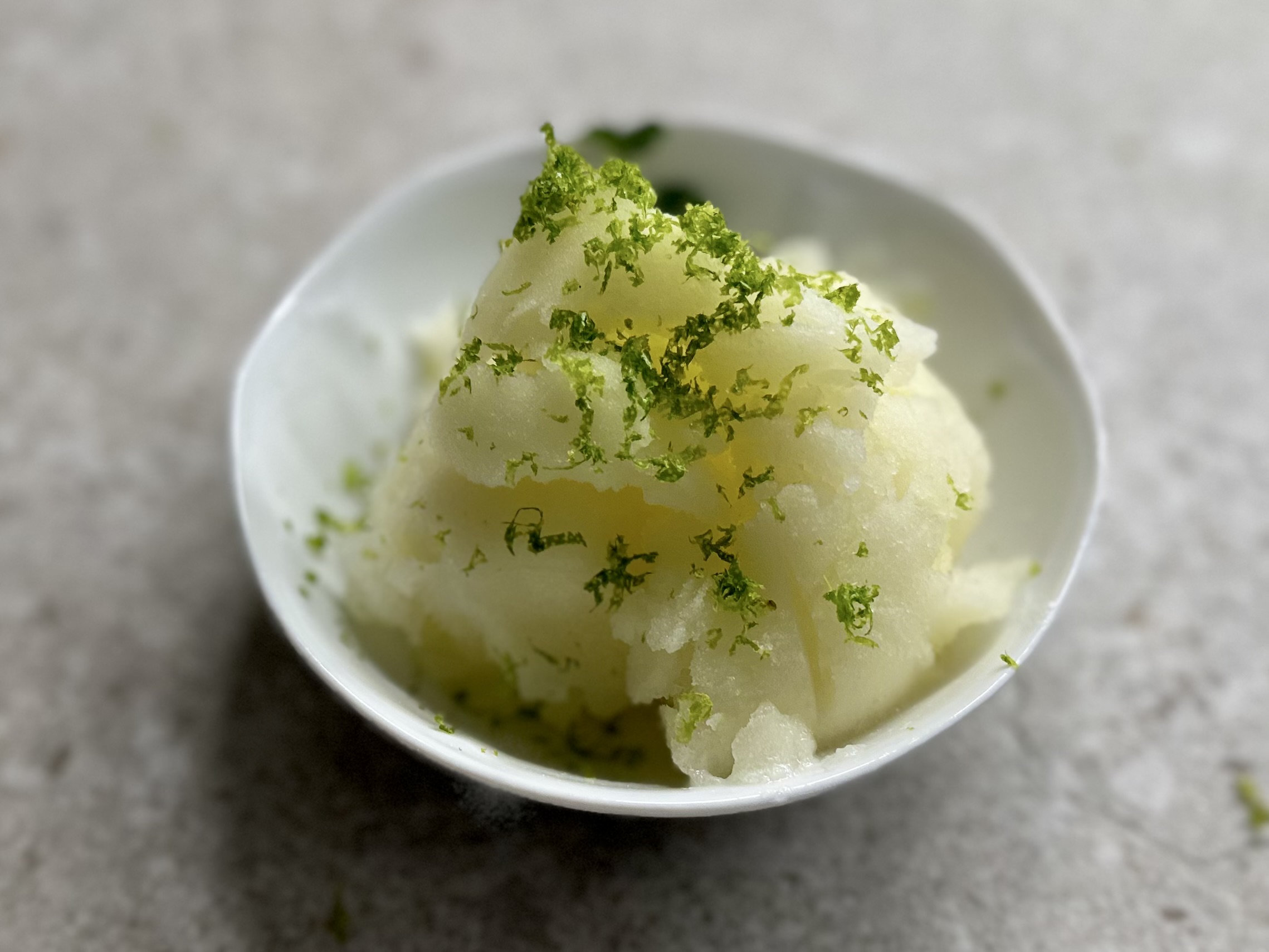 Cremolata al melone – Cantaloupe and lime cremolata | Carlo Florence chef