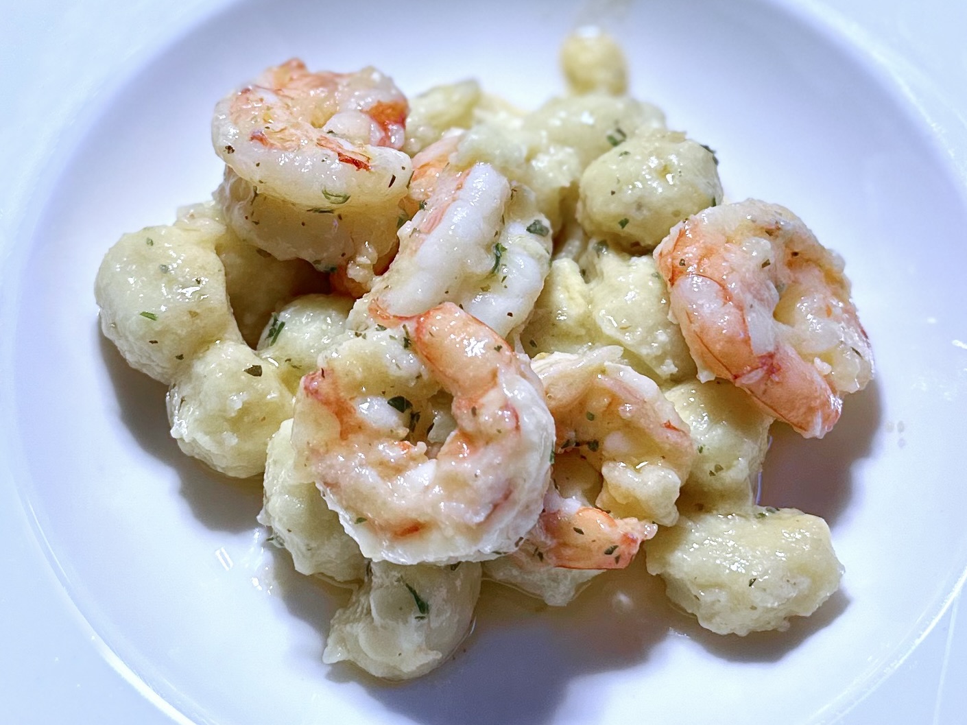 Gnocchi with prawns and aromatic butter | Carlo Florence chef