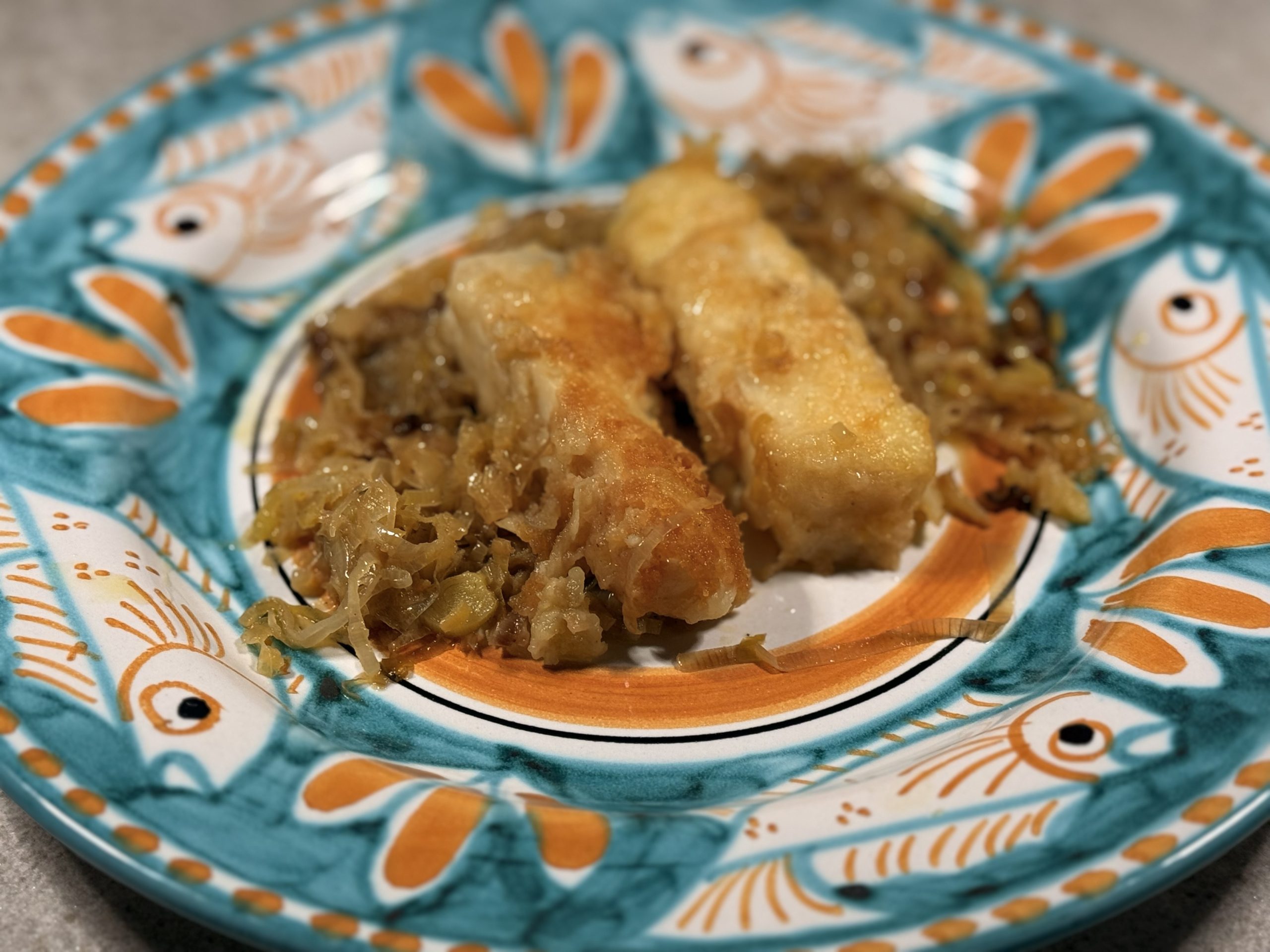 Baccalà coi porri (salted codfish with leeks) | Carlo Florence chef